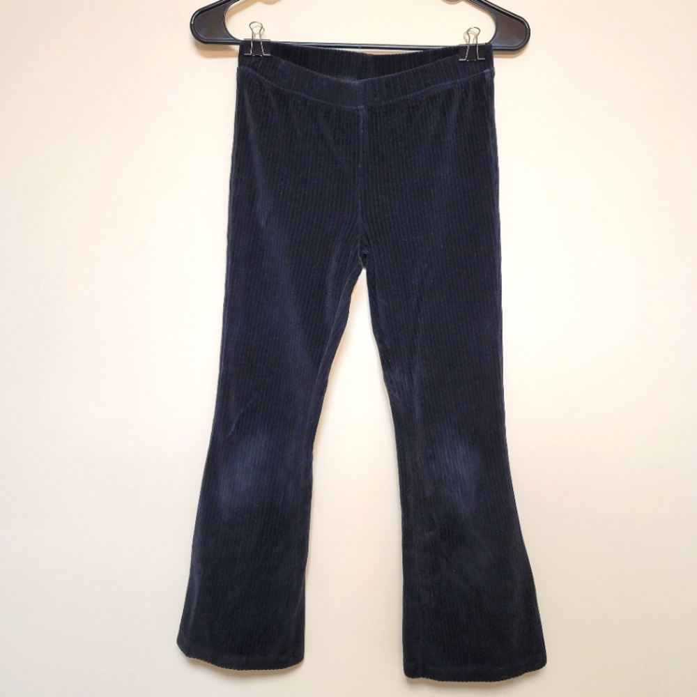 ✨️Girls | L (10/12) | Black Velvet Ribbed Flared Pants | Cat & Jack